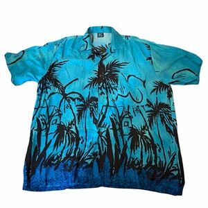 Vintage Blue Wave Hawaiian shirt size XXL men’s